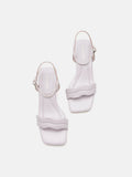 PAZZION, Alaina Pillow Strappy Heels, Purple