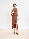 PAZZION, Calla Pillow Strappy Heels, Brown