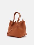 PAZZION, Jil Top Handle Bag, Brown