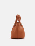 PAZZION, Jil Top Handle Bag, Brown