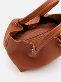 PAZZION, Jil Top Handle Bag, Brown