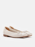 PAZZION, Moxie Square-Toe Ballet Flats, Beige