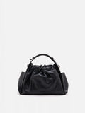 PAZZION, Octavia Ruched Bag, Black