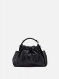 PAZZION, Octavia Ruched Bag, Black
