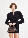 PAZZION, Octavia Ruched Bag, Wine