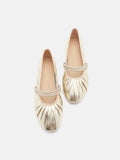 PAZZION, Sarto Crystal Embellished Strapped Mary Janes, Gold